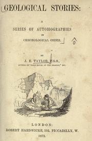 Cover of: Geological stories: a series of autobiographies in chronological order.