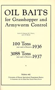Cover of: Oil baits for grasshopper and armyworm control