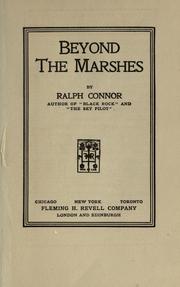 Cover of: Beyond the Marshes by Ralph Connor