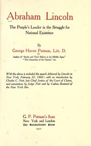 Cover of: Abraham Lincoln by George Haven Putnam