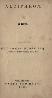 Cover of: Alciphron, a poem.