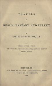 Cover of: Travels in Russia, Tartary and Turkey