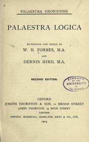 Cover of: Palaestra logica