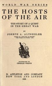 Cover of: The hosts of the air: the story of a quest in the great war