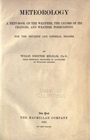 Cover of: Meteorology by Willis Isbister Milham, Willis Isbister Milham