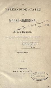 Cover of: De Vereenigde Staten van Noord-Amerika