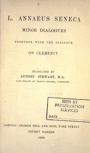 Cover of: Minor dialogues, together with the dialogue On clemency. by Seneca the Younger