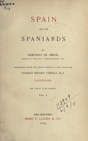 Cover of: Spain and the Spaniards by Edmondo De Amicis