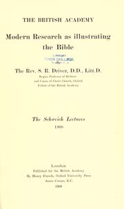 Cover of: Modern research as illustrating the Bible.