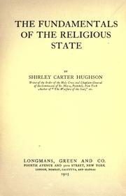 Cover of: The fundamentals of the religious state