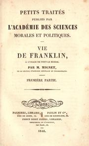 Cover of: Vie de Franklin: à l'usage de tout le monde.