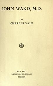 Cover of: John Ward, M.D. by Charles Vale