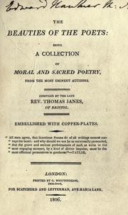 Cover of: The beauties of the poets by Thomas Janes