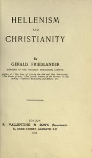 Cover of: Hellenism and Christianity