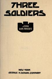 Cover of: Three soldiers. by John Dos Passos