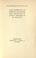 Cover of: Loan exhibition of oriental rugs from the collection of James F.  Ballard of St. Louis, MO, Minneapolis, February 1 to April 13, 1922.