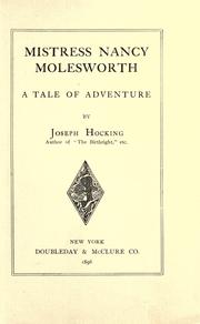 Cover of: Mistress Nancy Molesworth by Joseph Hocking