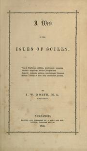Cover of: week in the Isles of Scilly
