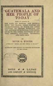 Cover of: Guatemala and her people of to-day by Nevin O. Winter