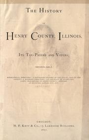 Cover of: History of Henry county, Illinois by 