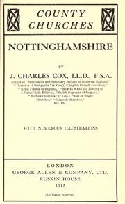 Cover of: Nottinghamshire. by J. Charles Cox