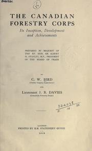 Cover of: The Canadian Forestry Corps by Charles Wesley Bird