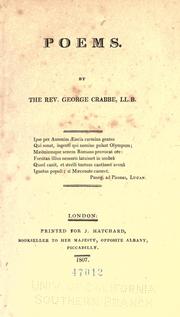 Cover of: Poems. by George Crabbe