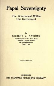 Cover of: Papal sovereignty by Gilbert Owen Nations