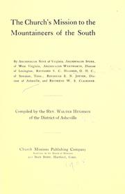 The church's mission to the mountaineers of the South by Walter Hughson