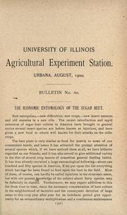 Cover of: The economic entomology of the sugar beet