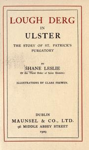 Cover of: Lough Derg in Ulster: the story of St. Patrick's purgatory