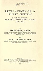 Cover of: Revelations of a spirit medium: facsimile edition, with notes, bibliography, glossary and index