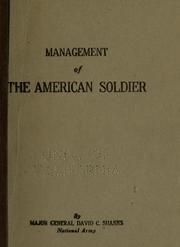 Cover of: Management of the American solider