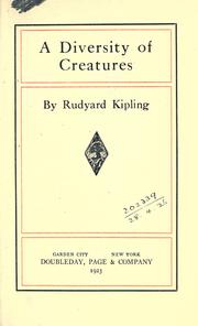 Cover of: A  diversity of creatures. by Rudyard Kipling