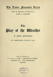 The play of the weather by Heywood, John