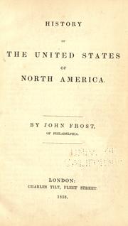 Cover of: History of the United States of North America.