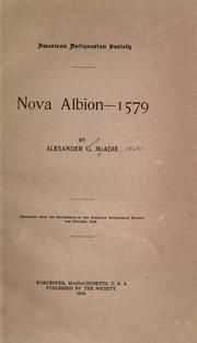 Cover of: Nova Albion--1579