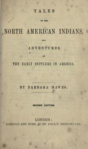 Tales of the North American Indians by Barbara Hawes