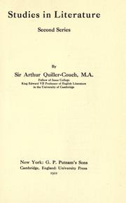 Studies in literature