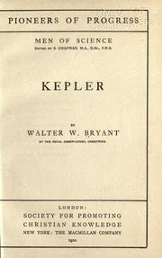 Cover of: Kepler by Walter W. Bryant, Walter W. Bryant