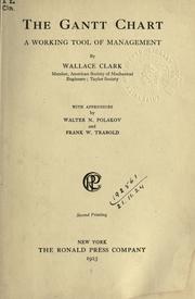 Cover of: The Gantt chart by Clark, Wallace