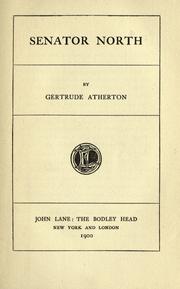 Cover of: Senator North by Gertrude Atherton
