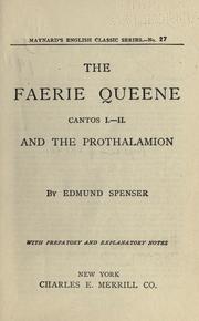 Cover of: The faerie queene by Edmund Spenser