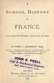 Cover of: A school history of France