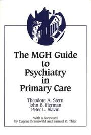 Cover of: MGH guide to psychiatry in primary care