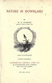 Cover of: Nature in downland by W. H. Hudson