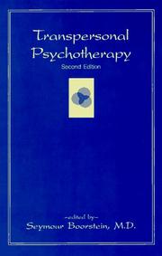 Cover of: Transpersonal Psychotherapy (SUNY Series in the Philosophy of Psychology) (S U N Y Series in the Philosophy of Psychology)