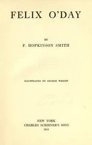 Cover of: Felix O'Day by Francis Hopkinson Smith