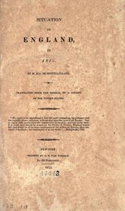 Cover of: Situation of England in 1811. by Montgaillard, Maurice comte de