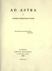 Cover of: Ad Astra by Charles William Cayzer